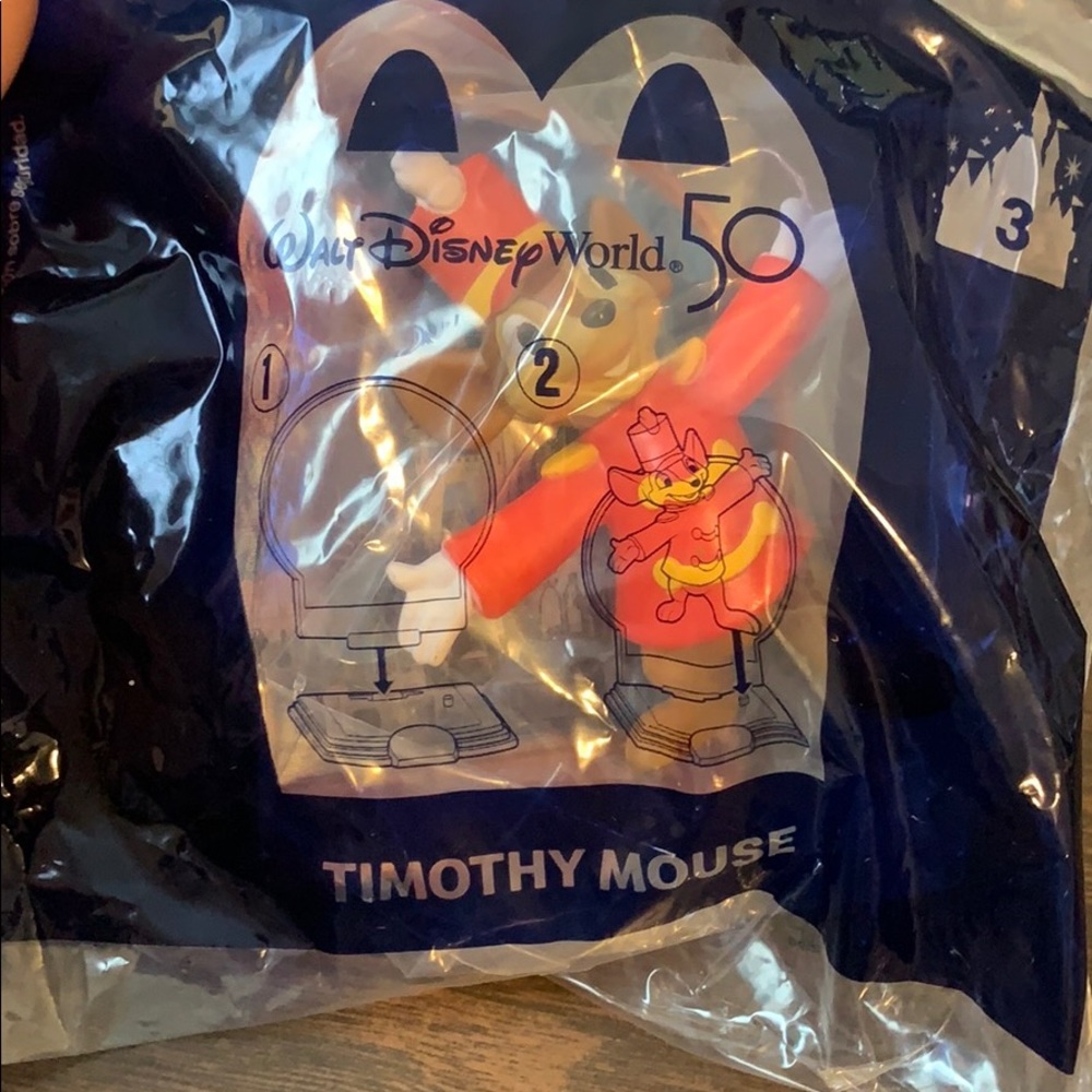 Timothy Mouse McDonalds Disney 50th Happy Meal Toy